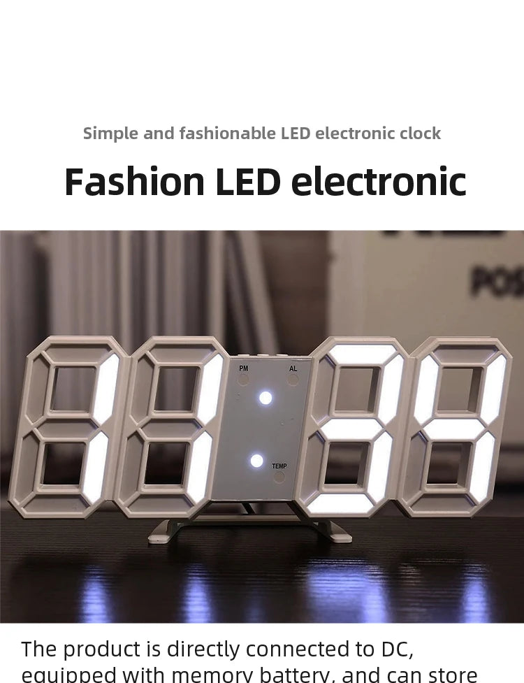 Kreatx 3D LED Wall Clock