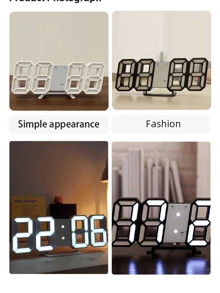 Kreatx 3D LED Wall Clock