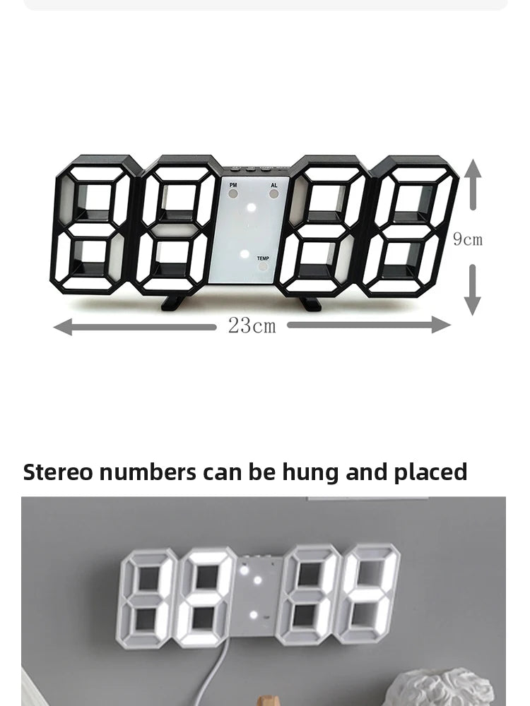 Kreatx 3D LED Wall Clock